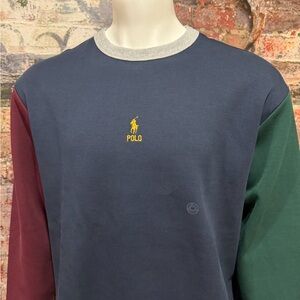 New Polo by Ralph Lauren Men's Multicolor Crewneck Sweatshirt